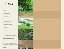 Tablet Screenshot of foxparkapartments.com